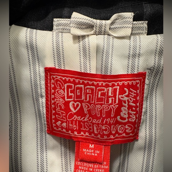 Coach Poppy Charcoal Alex Stripe Blazer - Picture 5 of 9